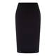 Marina Rinaldi BLACK PENCIL SKIRT WITH SATIN DETAILS