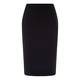 Marina Rinaldi BLACK PENCIL SKIRT WITH SATIN DETAILS