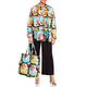 Marina Rinaldi Cotton Drill Jacket Multi Colour