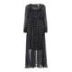 MARINA RINALDI SILK CHIFFON ORIGAMI PRINT DRESS