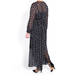 MARINA RINALDI SILK CHIFFON ORIGAMI PRINT DRESS
