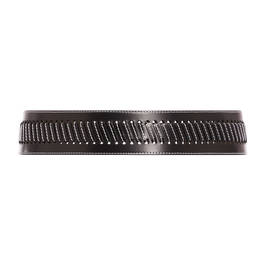 Marina Rinaldi Woven Topstitch Belt Black - Plus Size Collection