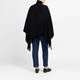 Marina Rinaldi Virgin Wool Cape Black