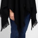 Marina Rinaldi Virgin Wool Cape Black