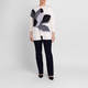 Marina Rinaldi Wool Silk and Cashmere Blend Floral Sweater