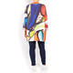 MARINA RINALDI PRINTED KIMONO STYLE CARDIGAN