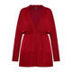 Marina Rinaldi Wool Blend Wrap Cardigan Red