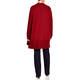 Marina Rinaldi Wool Blend Wrap Cardigan Red