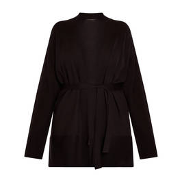 Marina Rinaldi Wool Blend Cardigan Black - Plus Size Collection