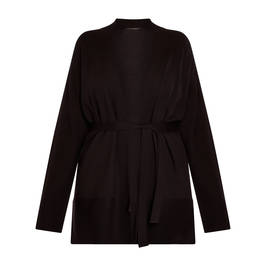 Marina Rinaldi Wool Blend Cardigan Black - Plus Size Collection