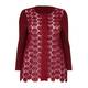 MARINA RINALDI longline crimson lace CARDIGAN