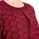 MARINA RINALDI longline crimson lace CARDIGAN