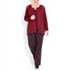 MARINA RINALDI longline crimson lace CARDIGAN