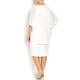 Marina Rinaldi white oversized linen mix CARDIGAN