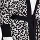 Marina Rinaldi Leopard Print Intarsia Cardigan Black and White 