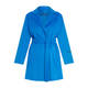 Marina Rinaldi Double-Face Wool Coat Cornflower Blue