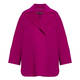 Marina Rinaldi Double Faced Wool Coat Cyclamen