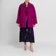 Marina Rinaldi Double Faced Wool Coat Cyclamen