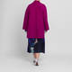 Marina Rinaldi Double Faced Wool Coat Cyclamen