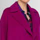 Marina Rinaldi Double Faced Wool Coat Cyclamen