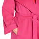 MARINA RINALDI pink DOUBLE FACE HOODED WOOL COAT