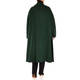 MARINA RINALDI DOUBLE FACE WOOL COAT GREEN