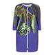 MARINA RINALDI PURE COTTON LONGLINE PRINTED JACKET