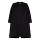 Marina Rinaldi black double face cashmere blend COAT