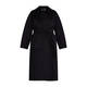 Marina Rinaldi Double Face Wool Coat Black