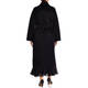 Marina Rinaldi Double Face Wool Coat Black