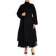 Marina Rinaldi Double Face Wool Coat Black