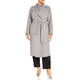 Marina Rinaldi Virgin Wool Coat Pearl Grey