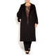 MARINA RINALDI CAMEL WOOL COAT BLACK