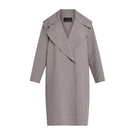 Marina Rinaldi Heritage Check Wool Coat - Plus Size Collection