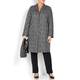 MARINA RINALDI PRINCE OF WALES CHECK COAT WITH VELVET SCARF