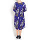 MARINA RINALDI FLORAL PRINT CADY DRESS