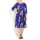MARINA RINALDI FLORAL PRINT CADY DRESS