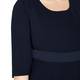 Marina Rinaldi navy DRESS with optional sleeves