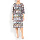 MARINA RINALDI PRINTED SILK DRESS