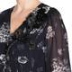 MARINA RINALDI PRINTED GOWN WITH JEWEL EMBELLISHMENT