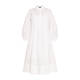 Marina Rinaldi Embroidered Cotton Dress White