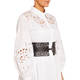 Marina Rinaldi Embroidered Cotton Dress White