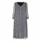 MARINA RINALDI SILK  CHIFFON PRINCE OF WALES CHECK DRESS