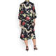 MARINA RINALDI FLORAL PRINT DRESS