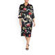 MARINA RINALDI FLORAL PRINT DRESS