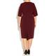 Marina Rinaldi burgundy dress