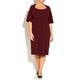 Marina Rinaldi burgundy dress