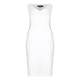 Marina Rinaldi white sheath DRESS + opt sleeves