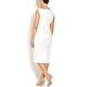 Marina Rinaldi white sheath DRESS + opt sleeves
