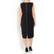 MARINA RINALDI SHEATH DRESS WITH OPTIONAL SLEEVE BLACK